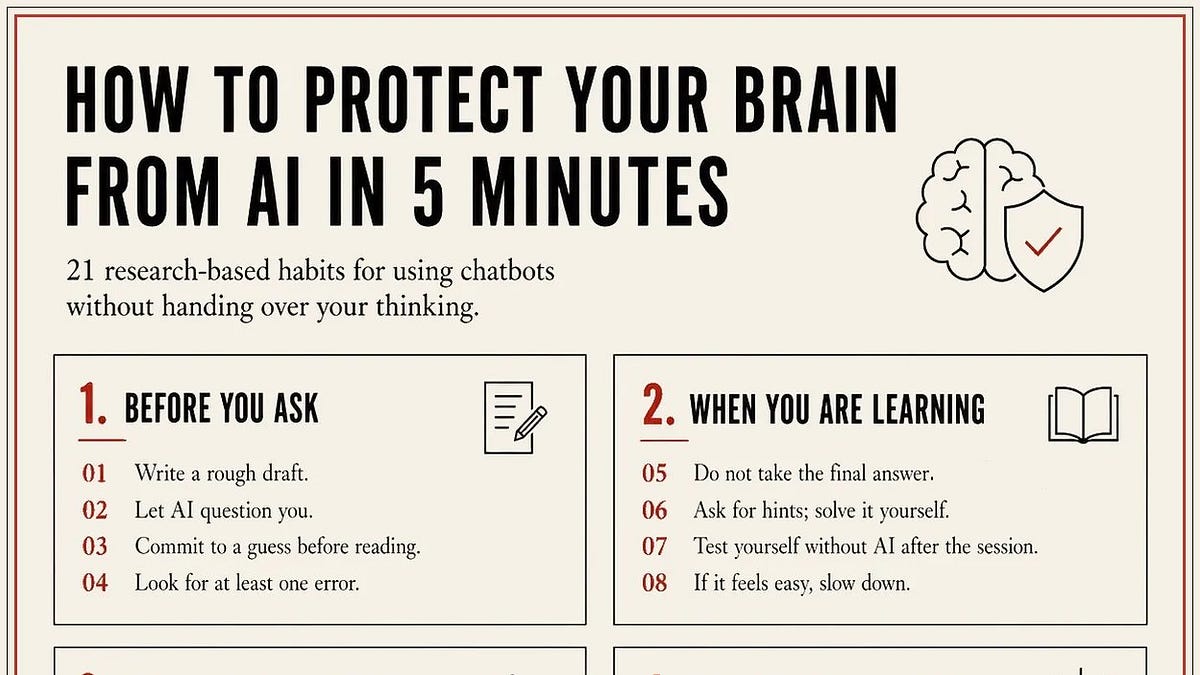 How to Protect Your Brain From AI in 5 Minutes